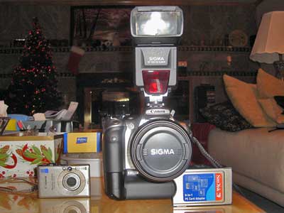 Digital Rebel and SD300 Front View